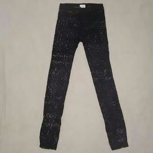 Poof! Pants - POOF BLACK LACE LEGGINGS-SIZE M/L-GREAT CONDITION Poof! Pants - POOF BLACK LACE LEGGINGS-SIZE M/L-GREAT CONDITION